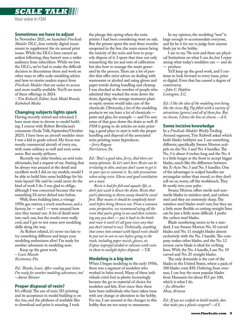 FineScale Modeler Preview Pages