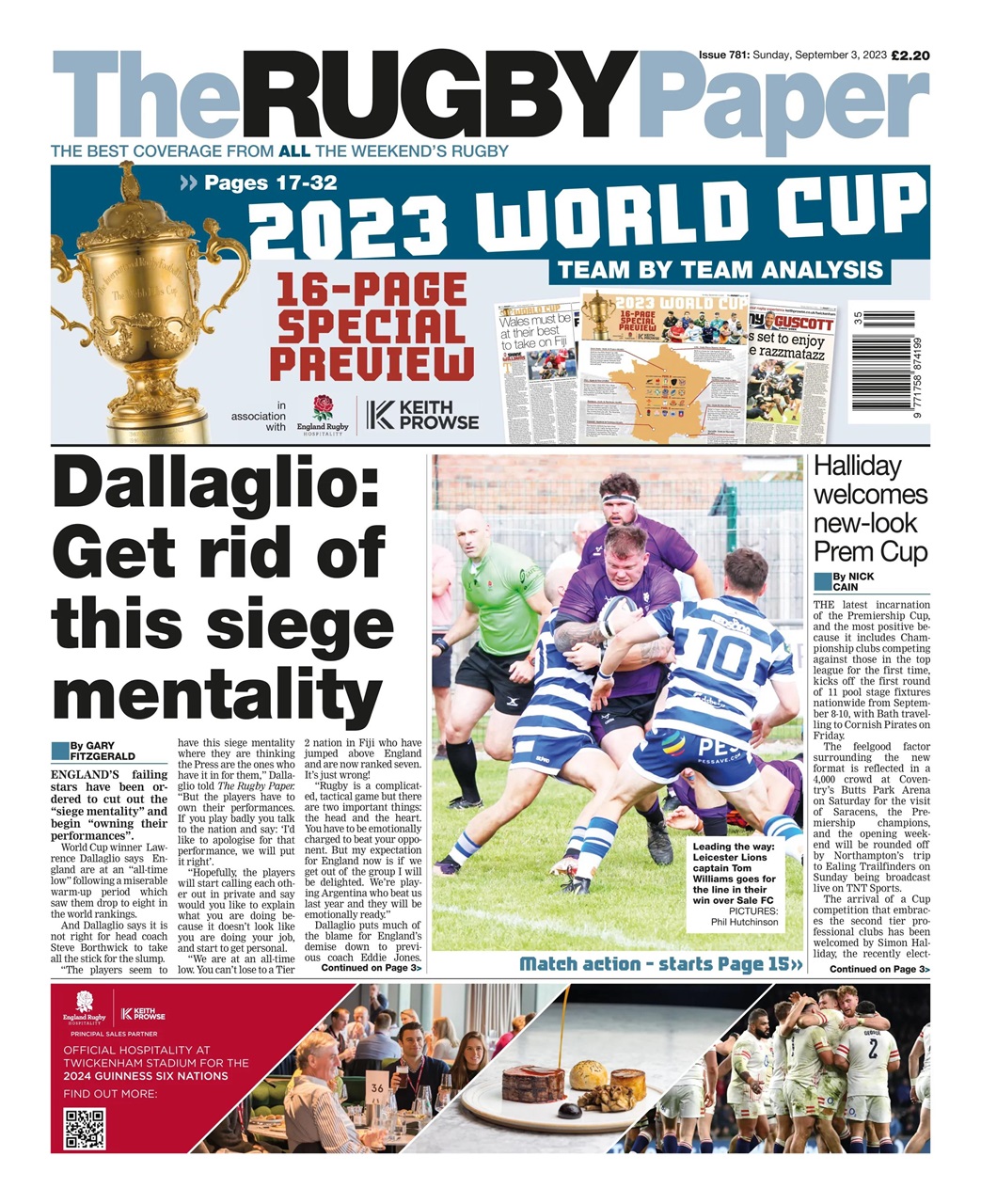 The Rugby Paper Preview Pages