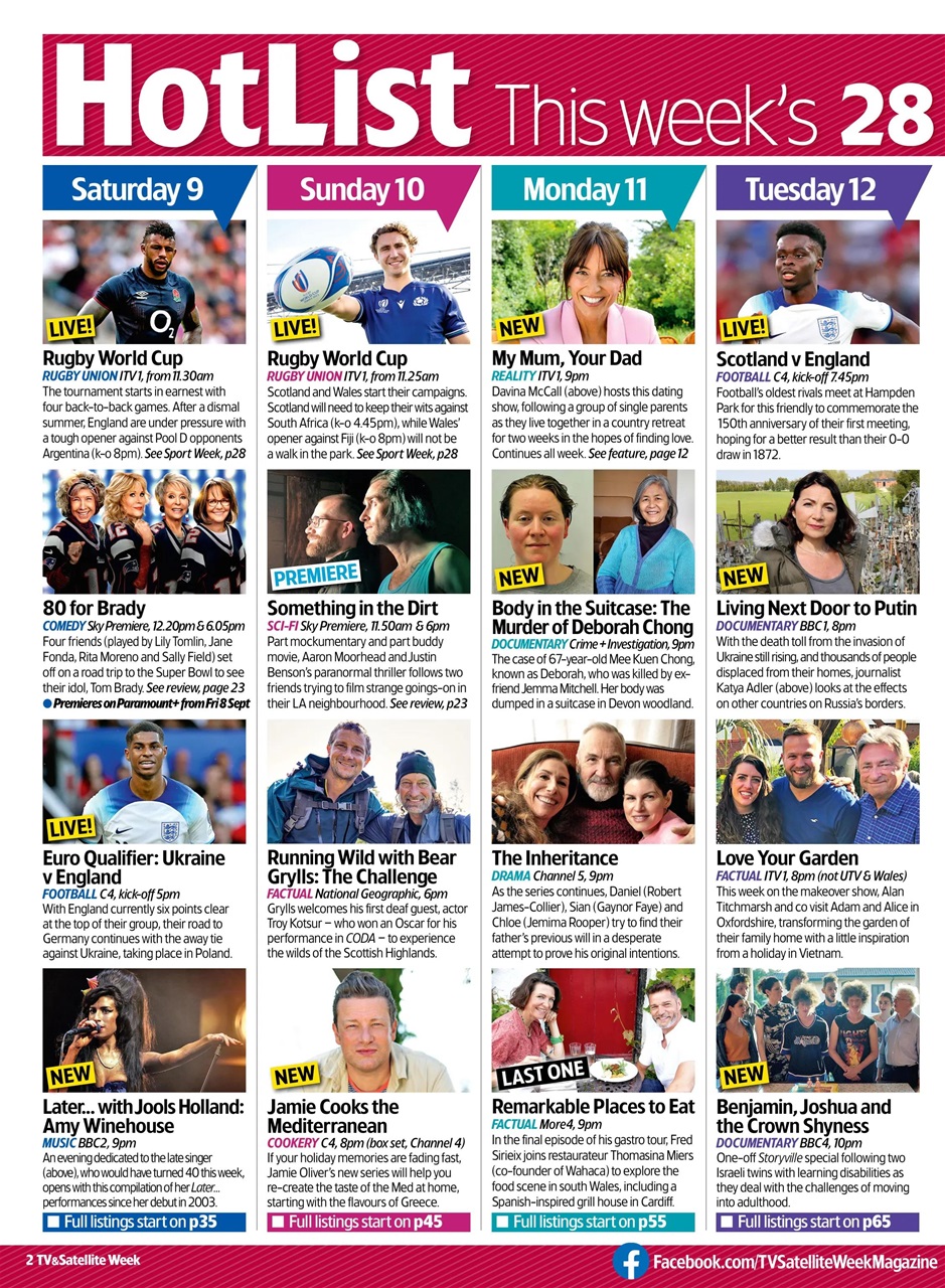TV & Satellite Week Preview Pages