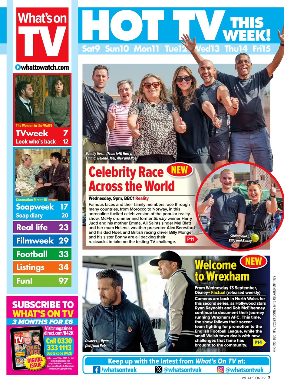 What's on TV Preview Pages