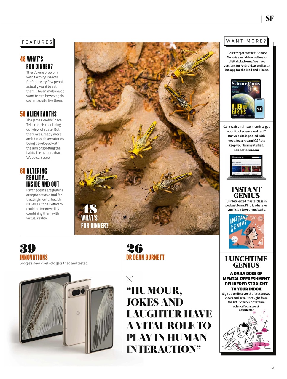 BBC Science Focus Magazine Preview Pages