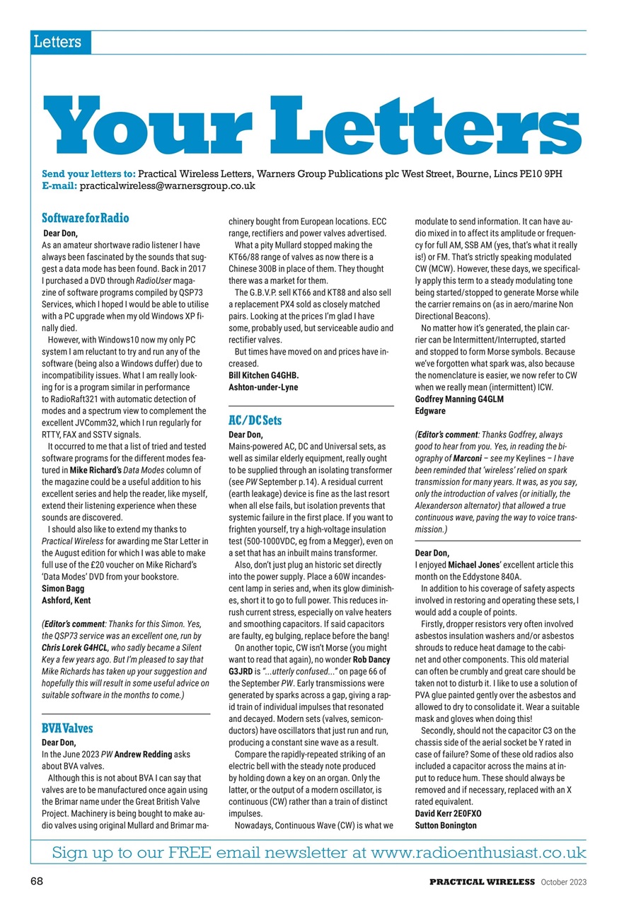 Practical Wireless Preview Pages