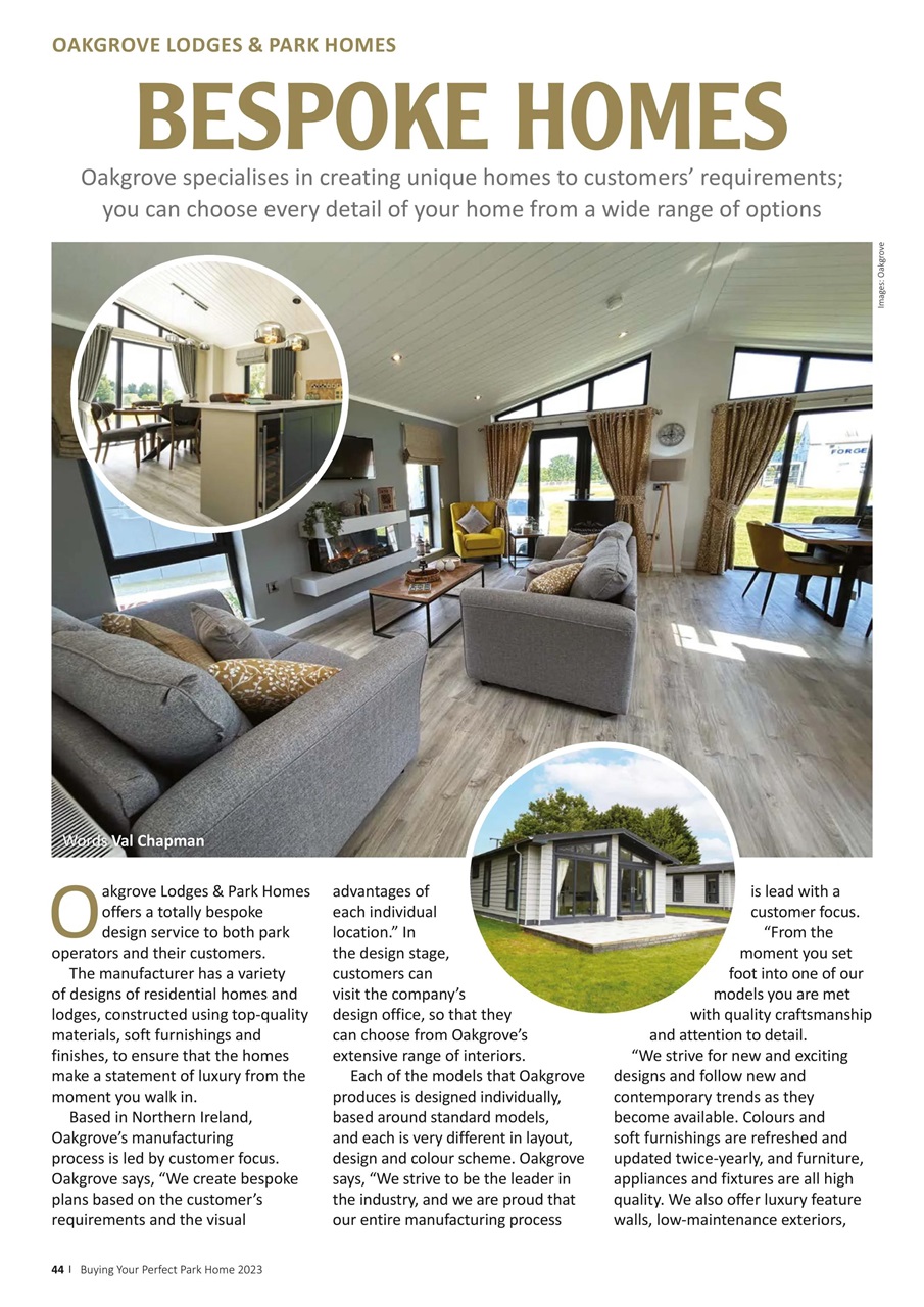 Park and Holiday Home Inspiration magazine Preview Pages