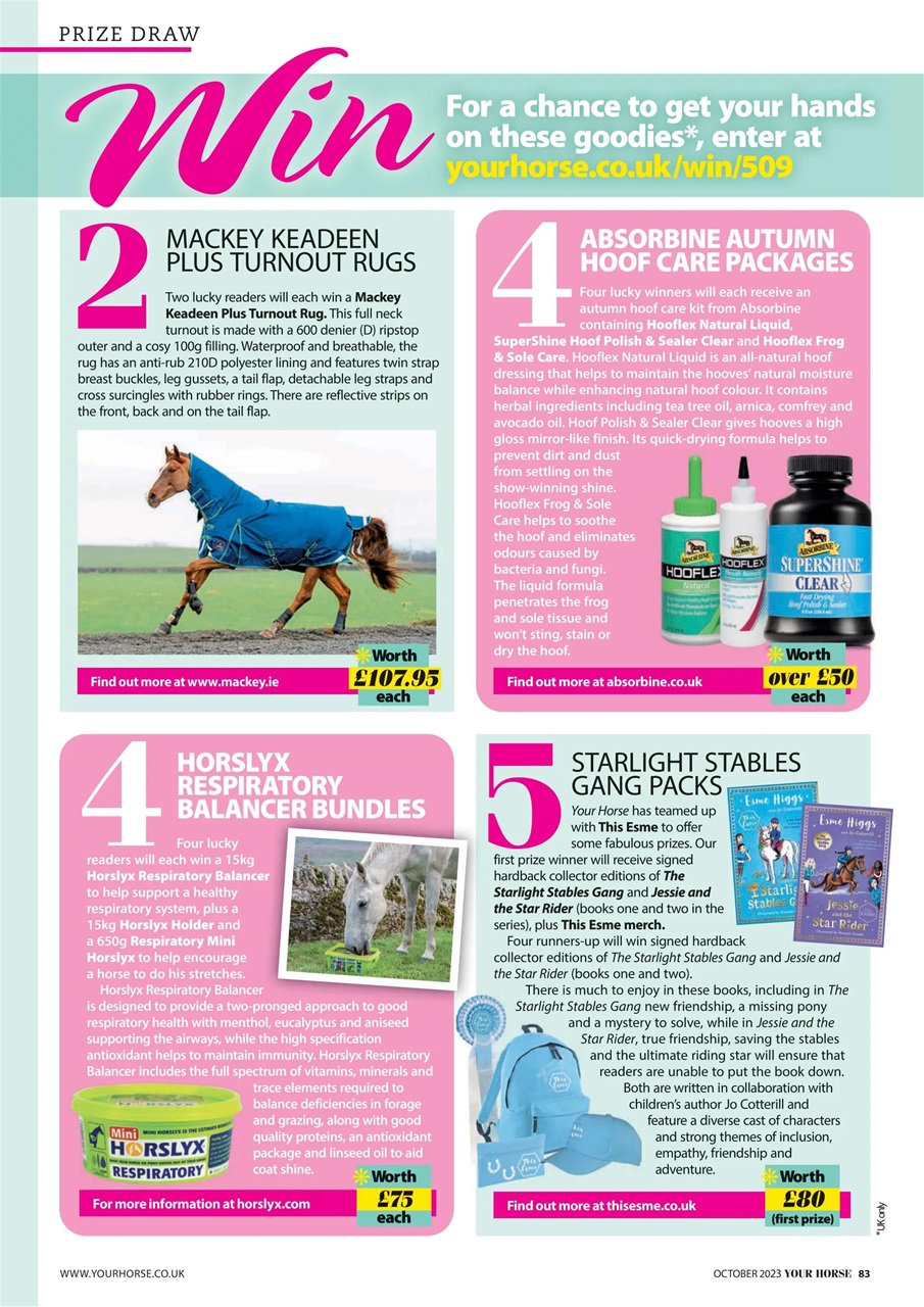 Your Horse Preview Pages