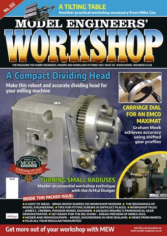 Model Engineer & Workshop Magazine issue October 2023
