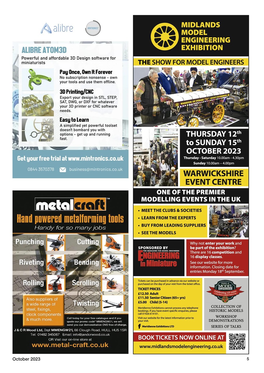 Model Engineer & Workshop Magazine Preview Pages