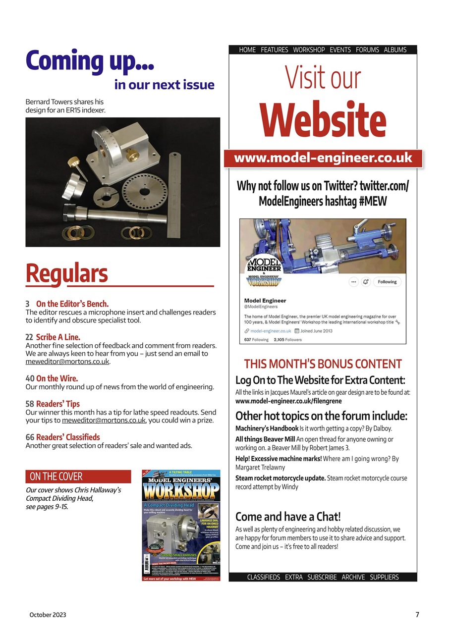 Model Engineer & Workshop Magazine Preview Pages