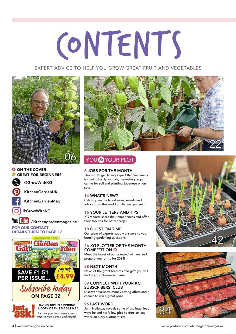 Kitchen Garden Magazine Preview Pages