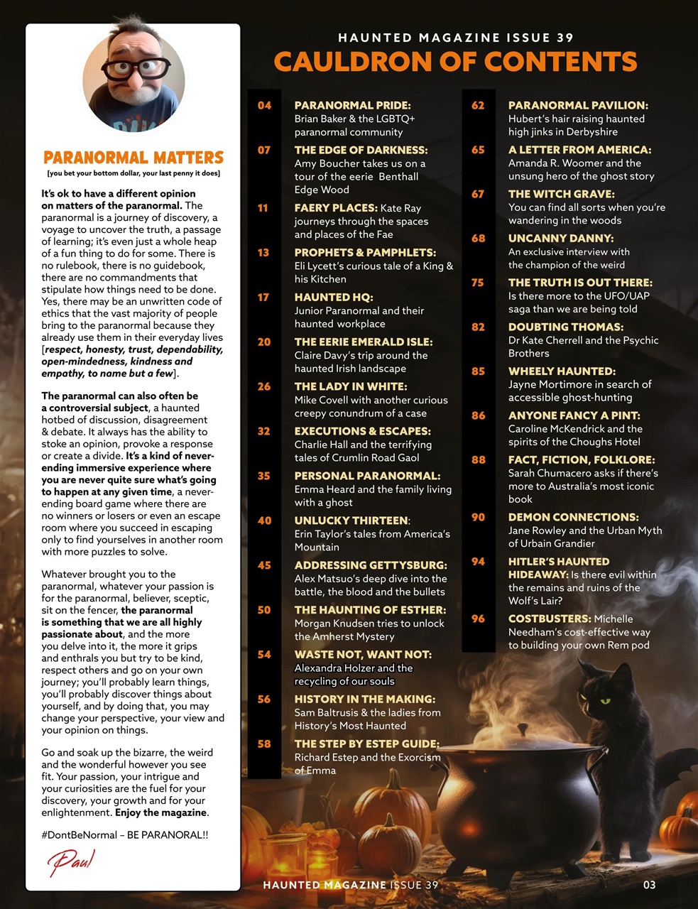 Haunted Magazine Preview Pages