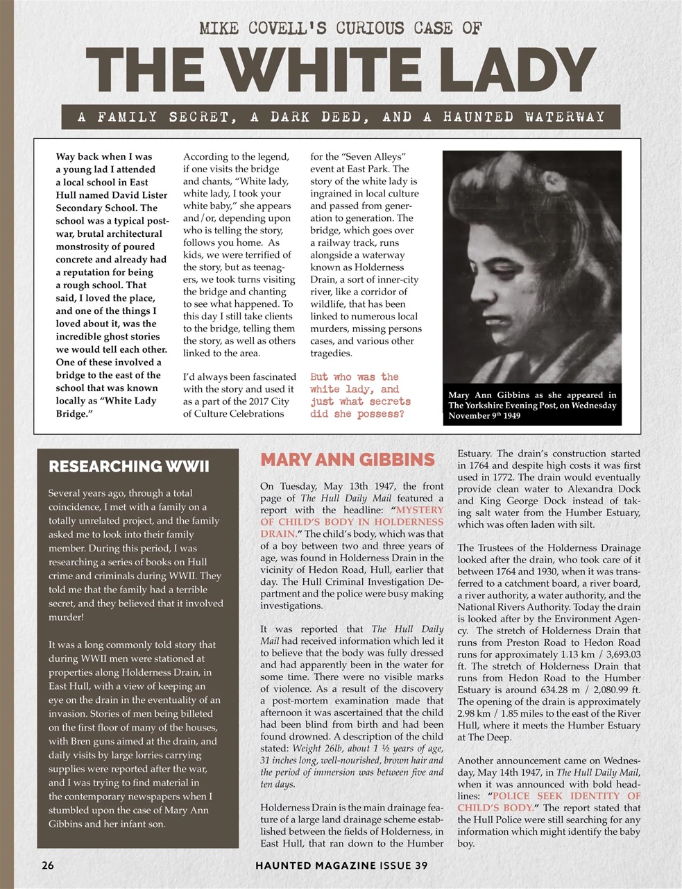 Haunted Magazine Preview Pages