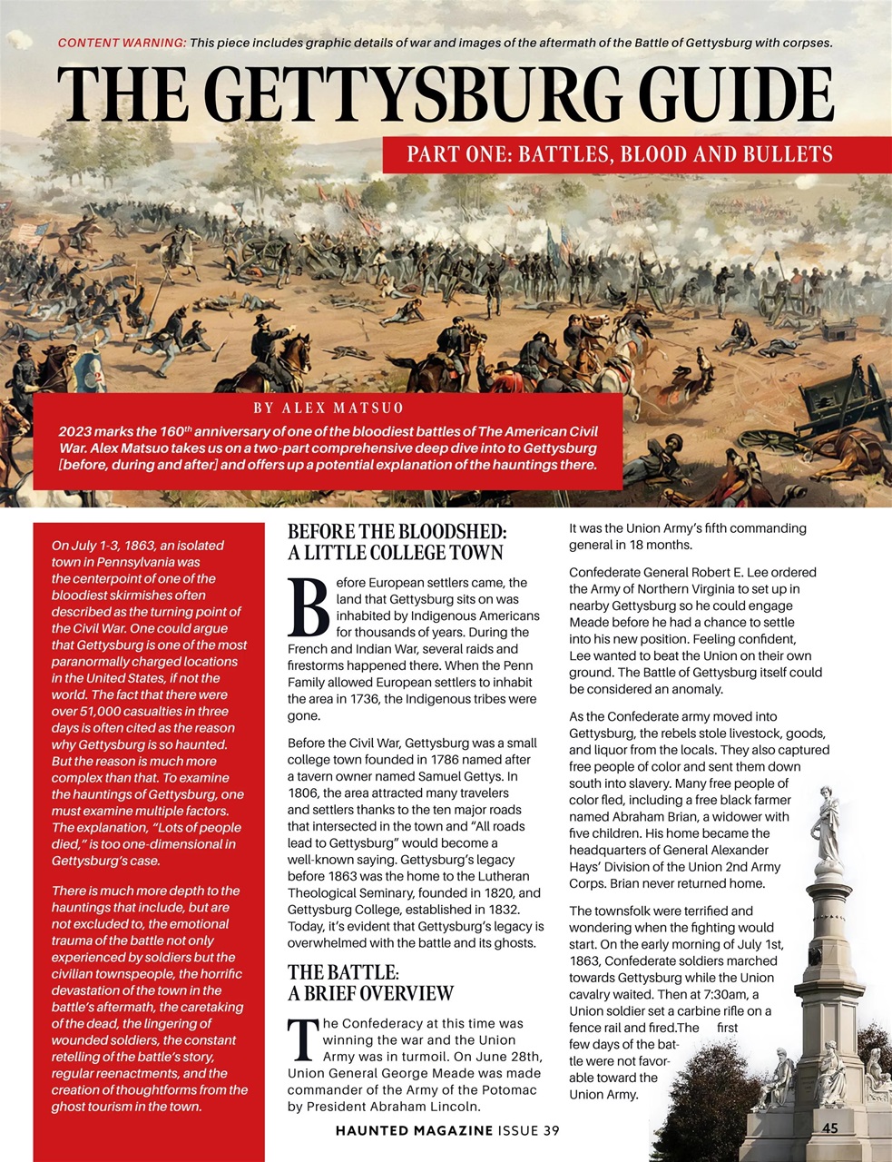 Haunted Magazine Preview Pages