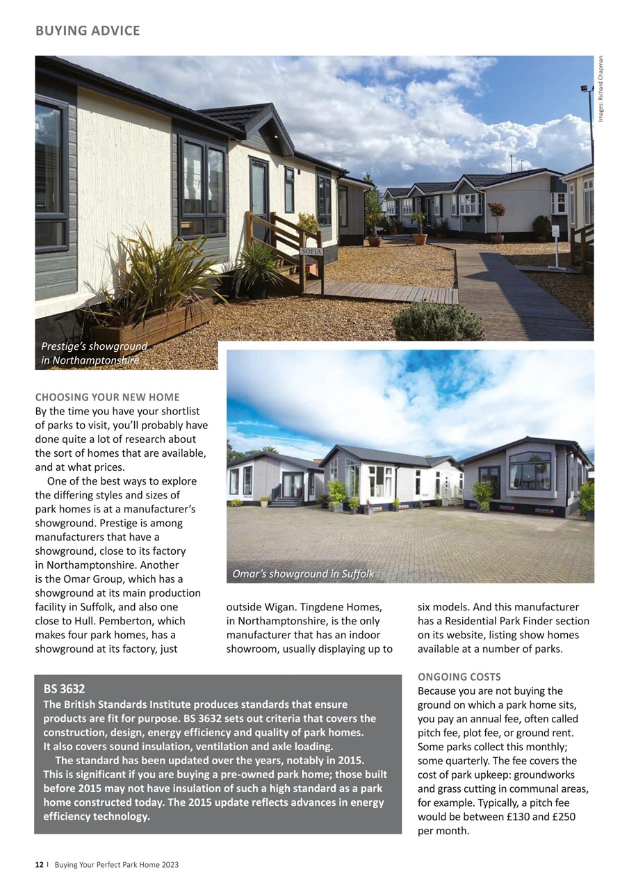 Buying your Perfect Park Home Preview Pages