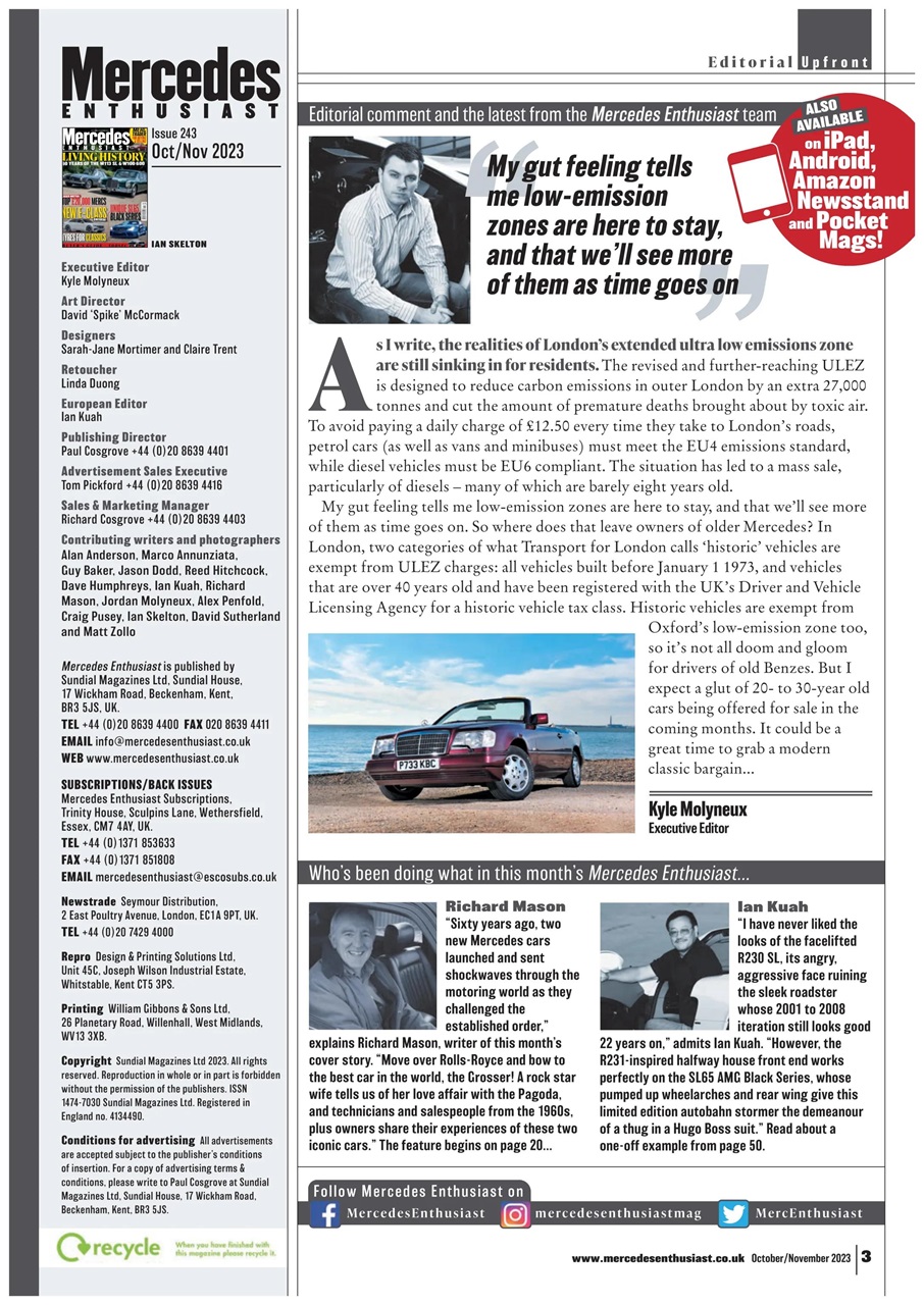 Mercedes Enthusiast Preview Pages