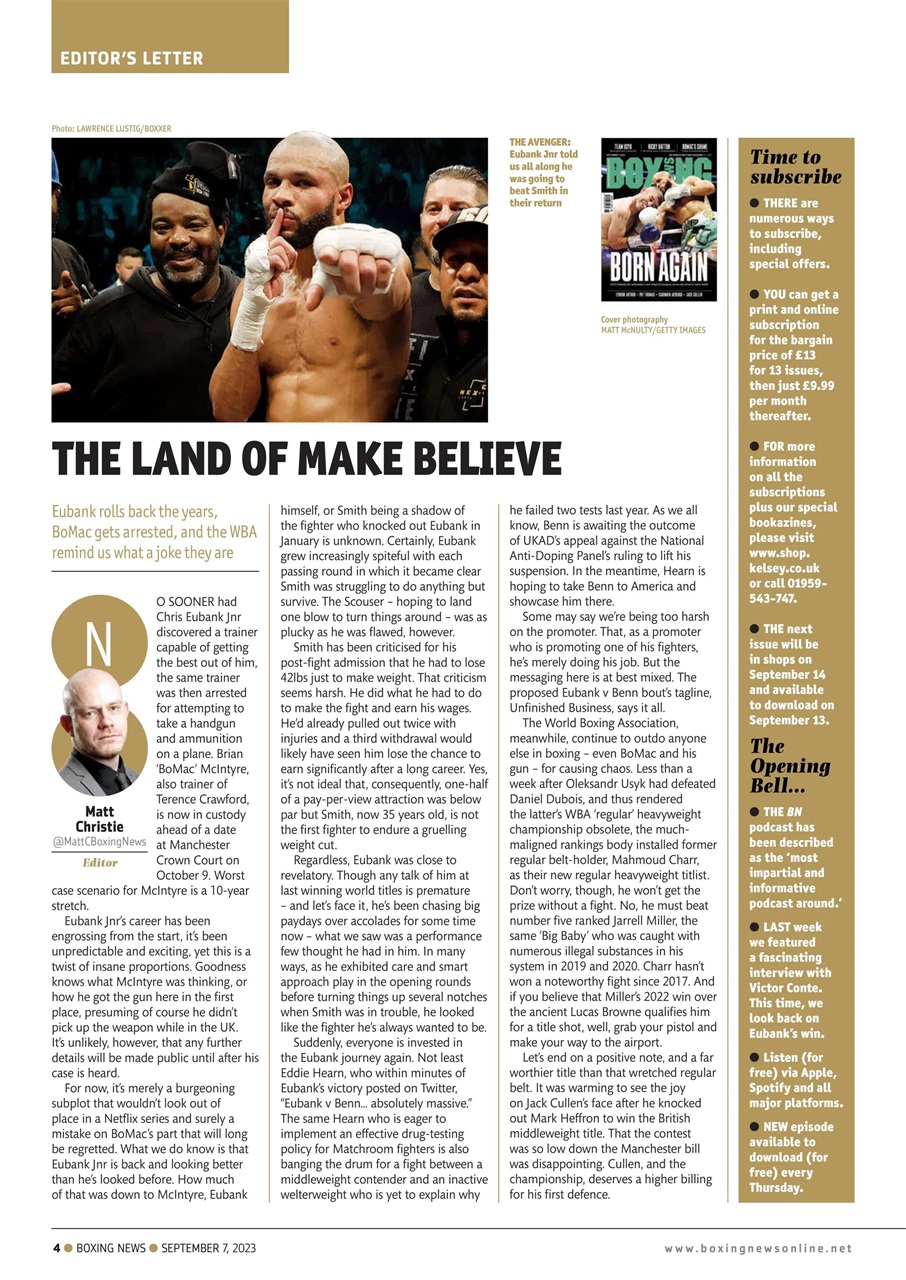 Boxing News Preview Pages