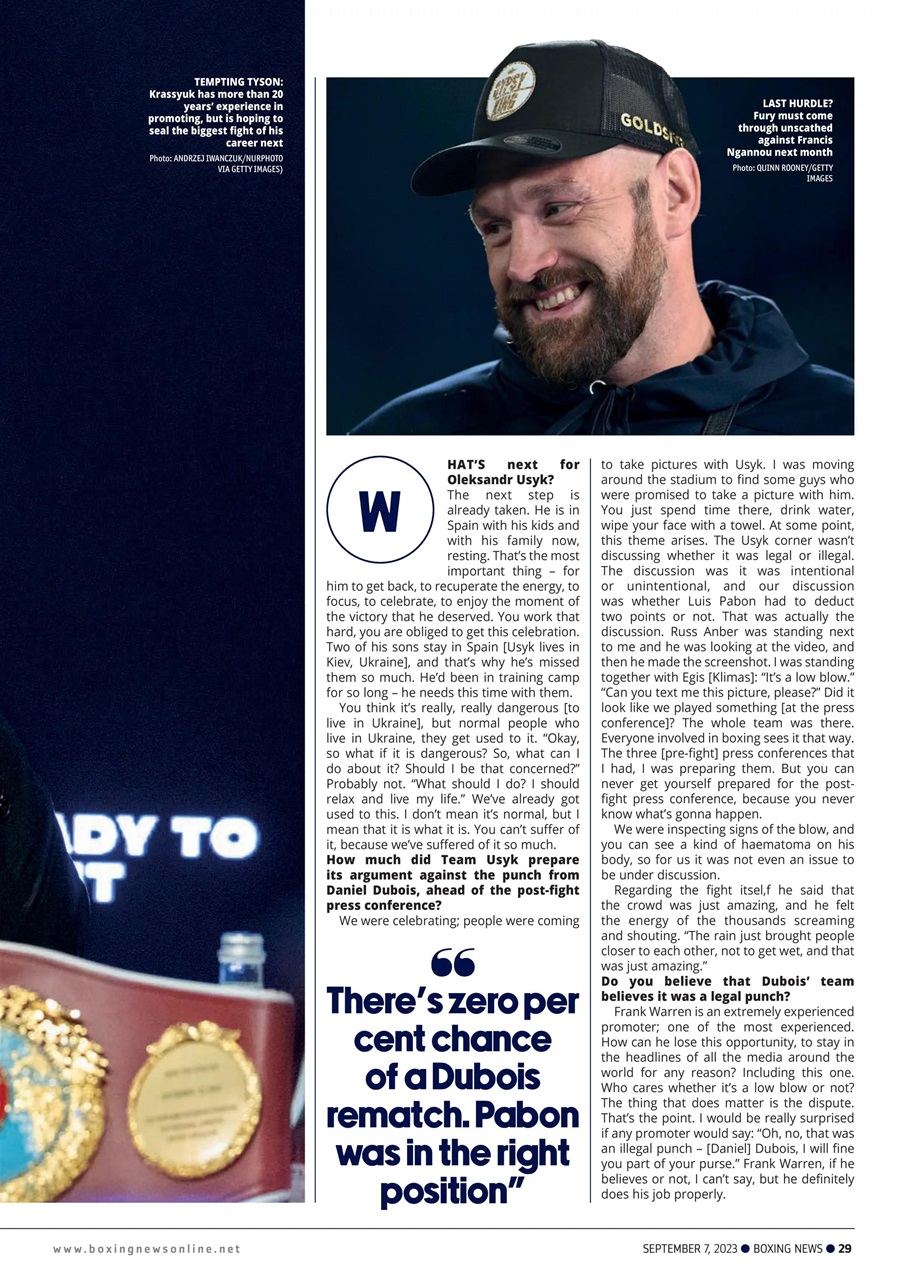 Boxing News Preview Pages