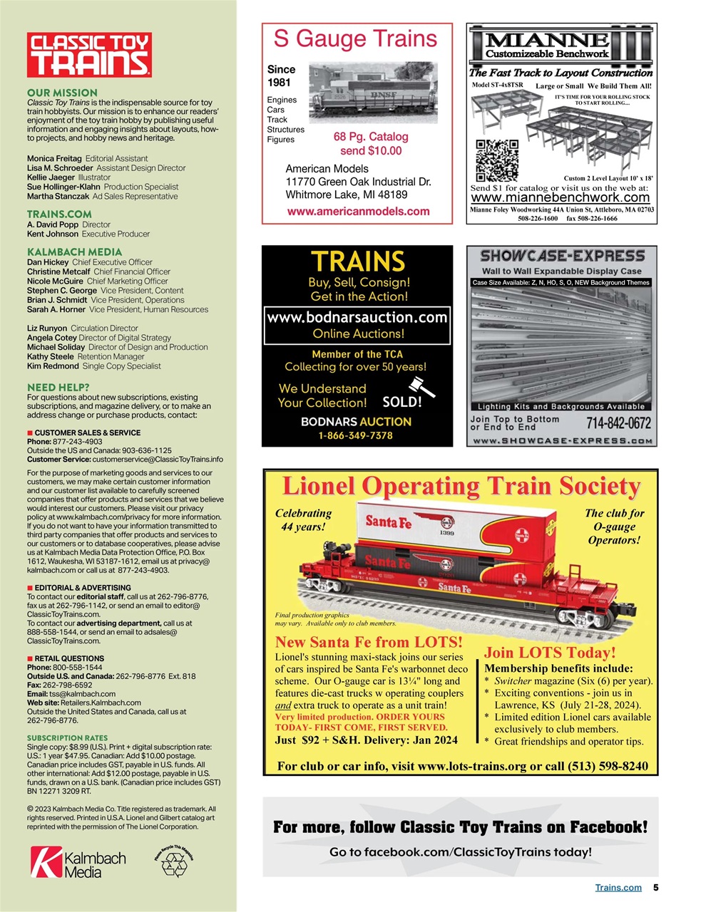 Classic Toy Trains Preview Pages