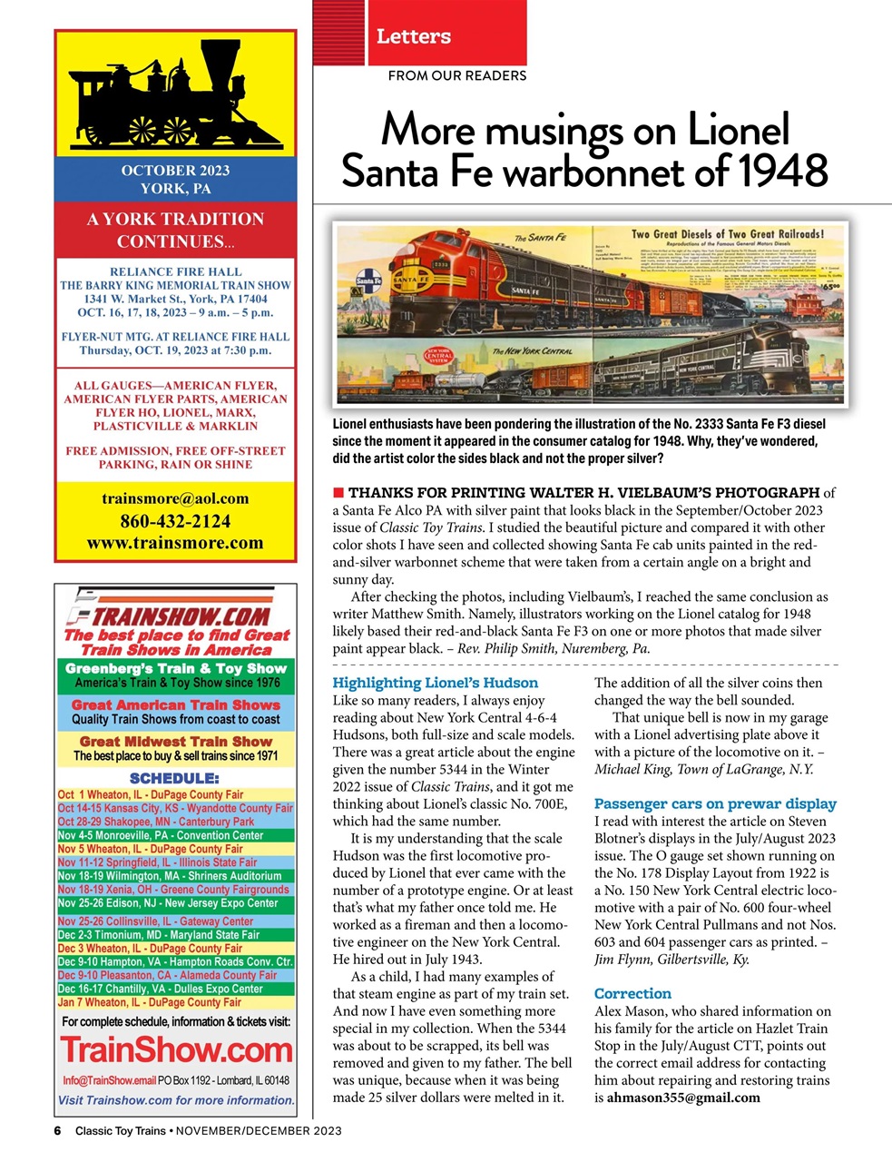Classic Toy Trains Preview Pages