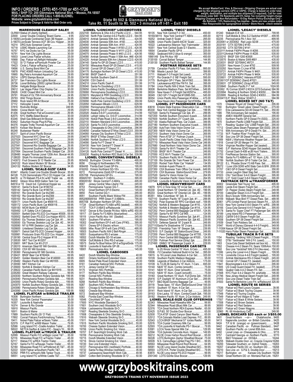 Classic Toy Trains Preview Pages