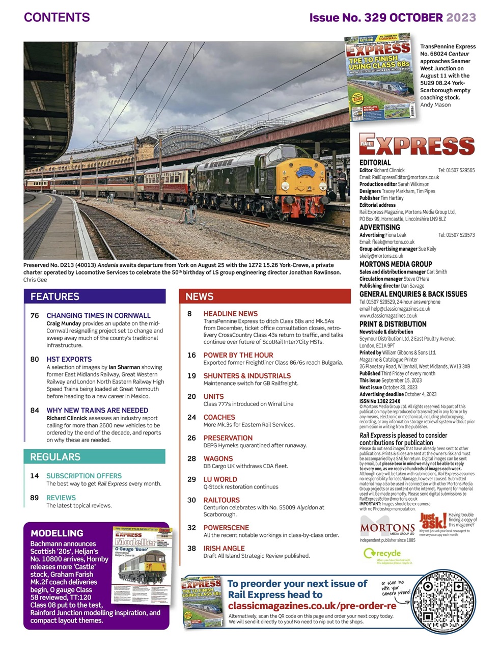 Rail Express Preview Pages