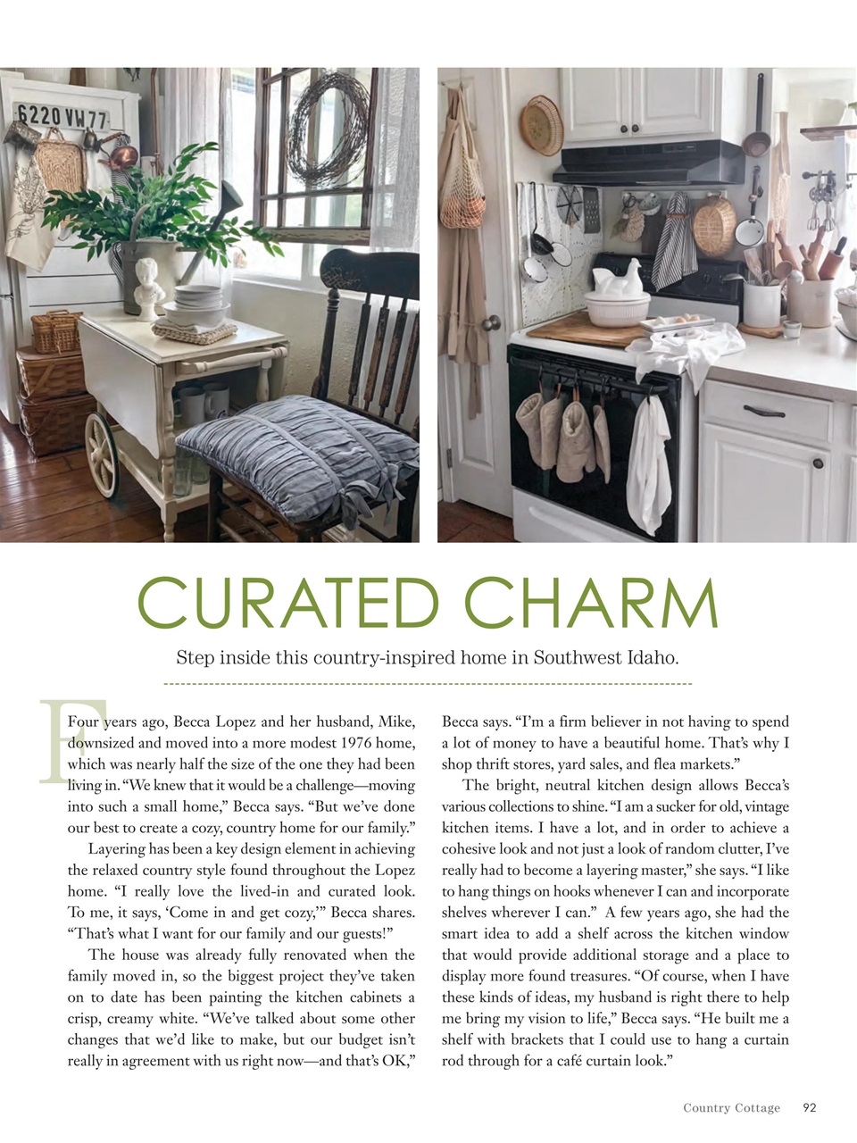 The Cottage Journal Preview Pages