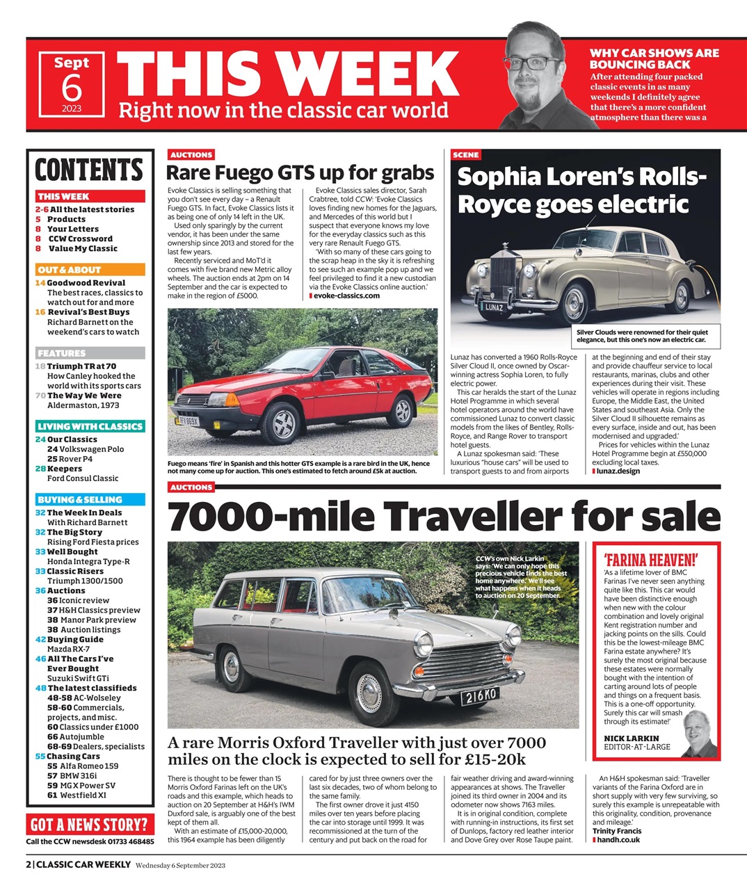 Classic Car Weekly Preview Pages