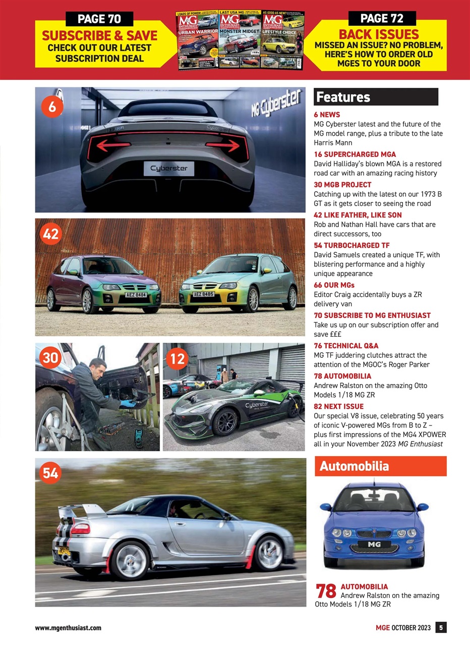 MG Enthusiast Preview Pages