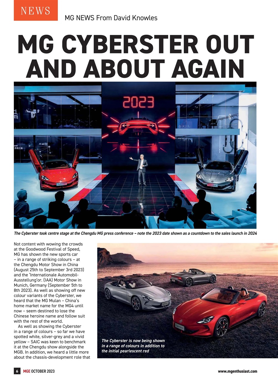 MG Enthusiast Preview Pages