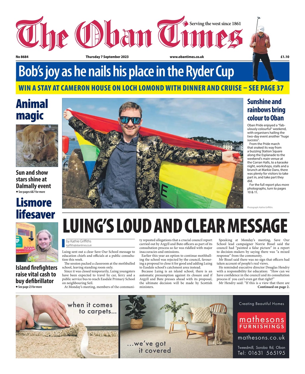 The Oban Times & Lochaber Times Preview Pages