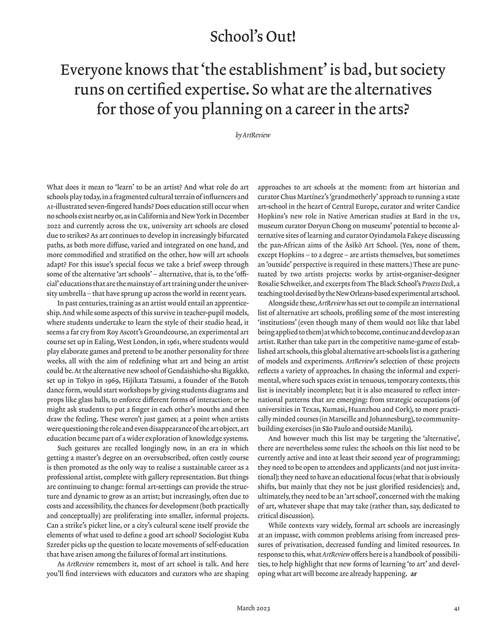 ArtReview Preview Pages