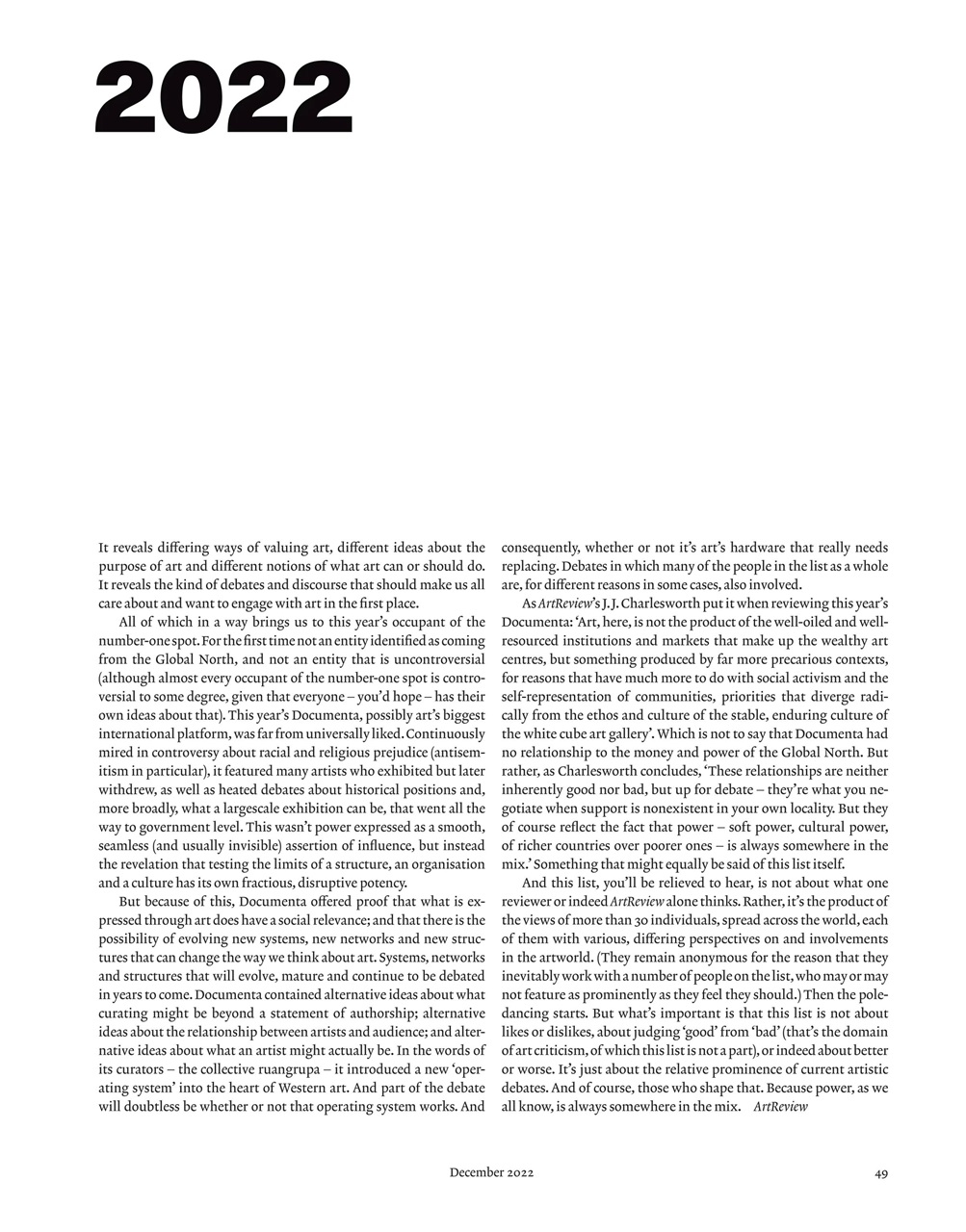 ArtReview Preview Pages