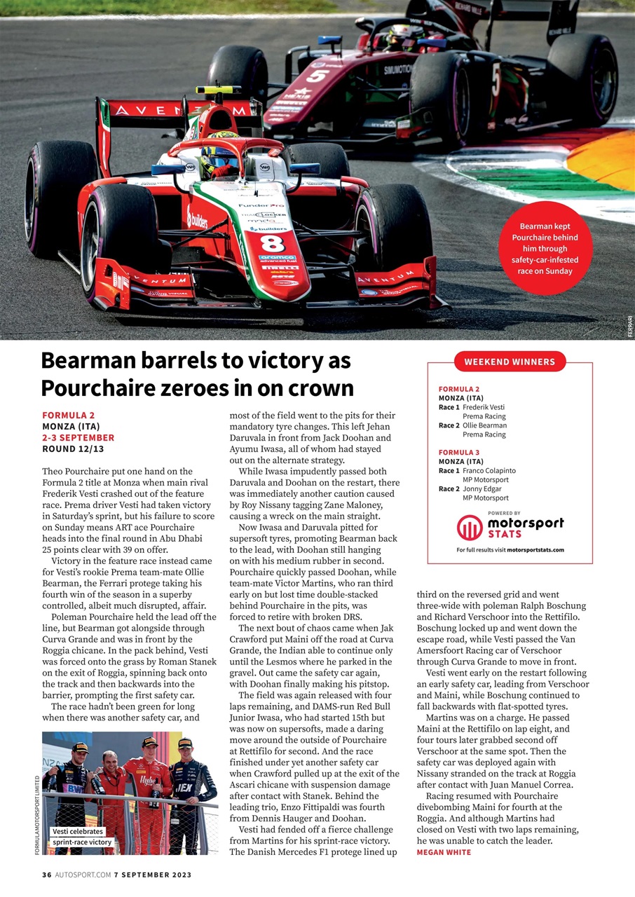 Autosport Preview Pages