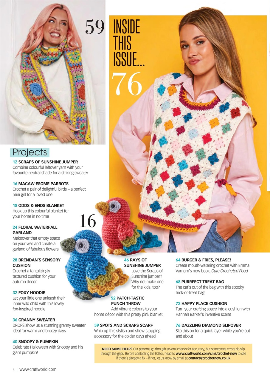 Crochet Now Magazine Preview Pages