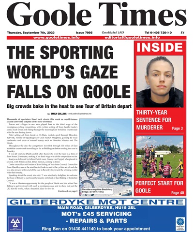 Goole Times issue September 7th 2023