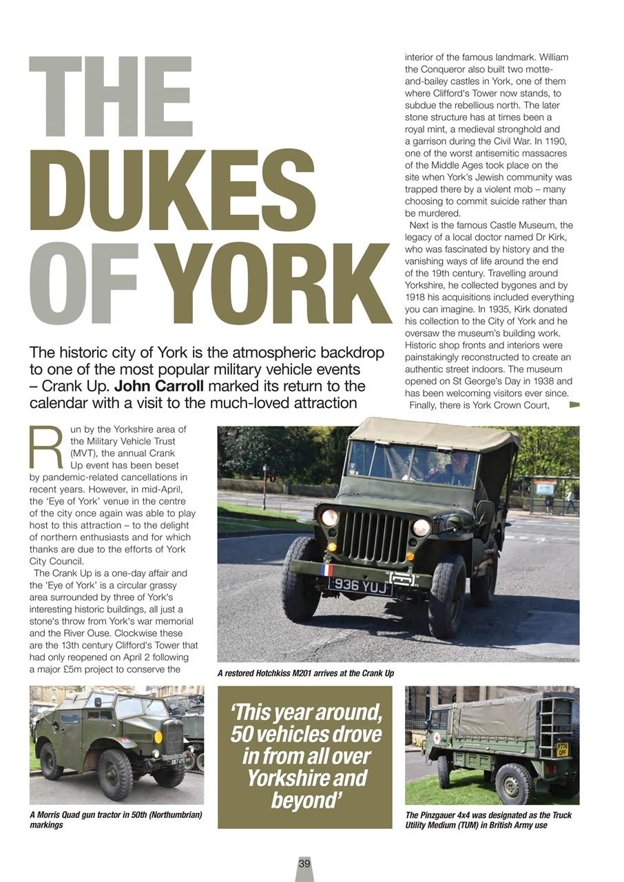 Classic Military Vehicle Preview Pages