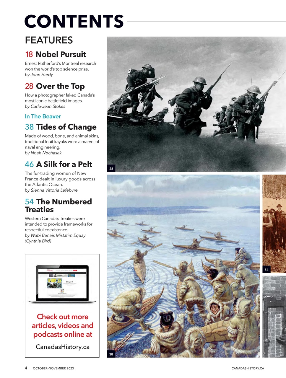 Canada's History Preview Pages