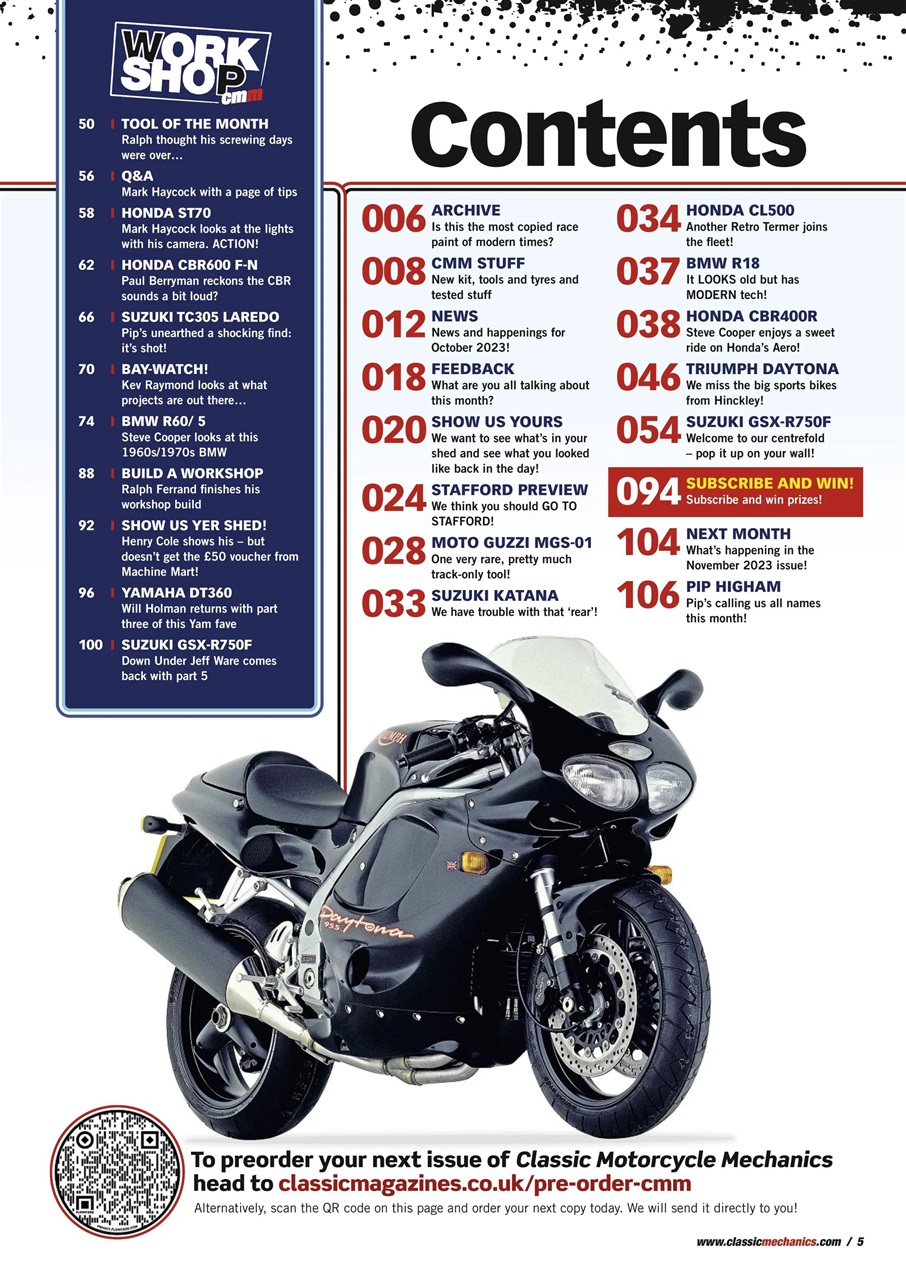 Classic Motorcycle Mechanics Preview Pages