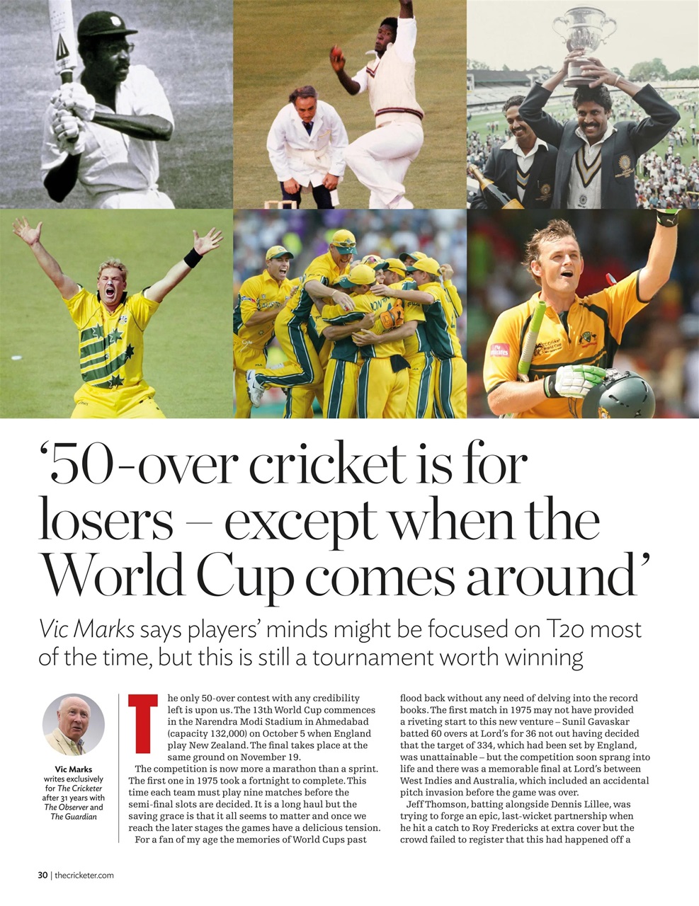 The Cricketer Magazine Preview Pages