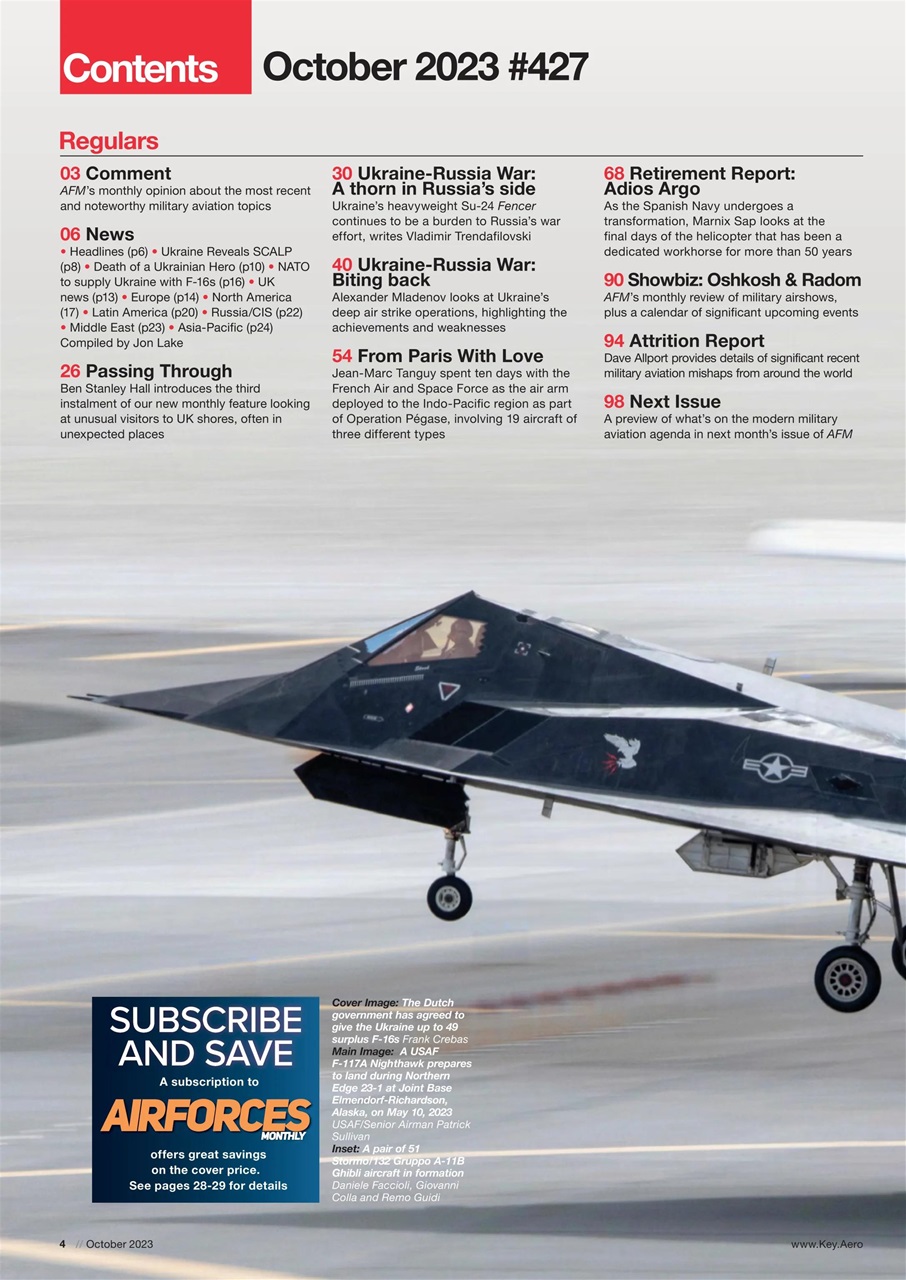 AirForces Monthly Preview Pages