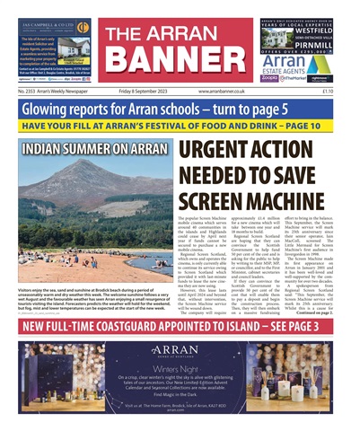 Arran Banner issue 8/9/2023