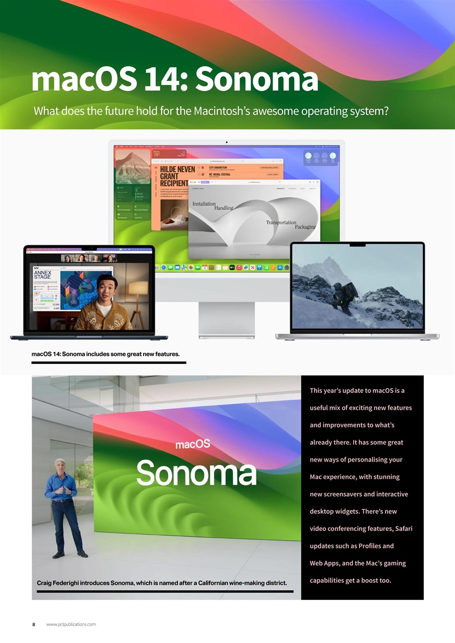 Mac + MacBook User Preview Pages