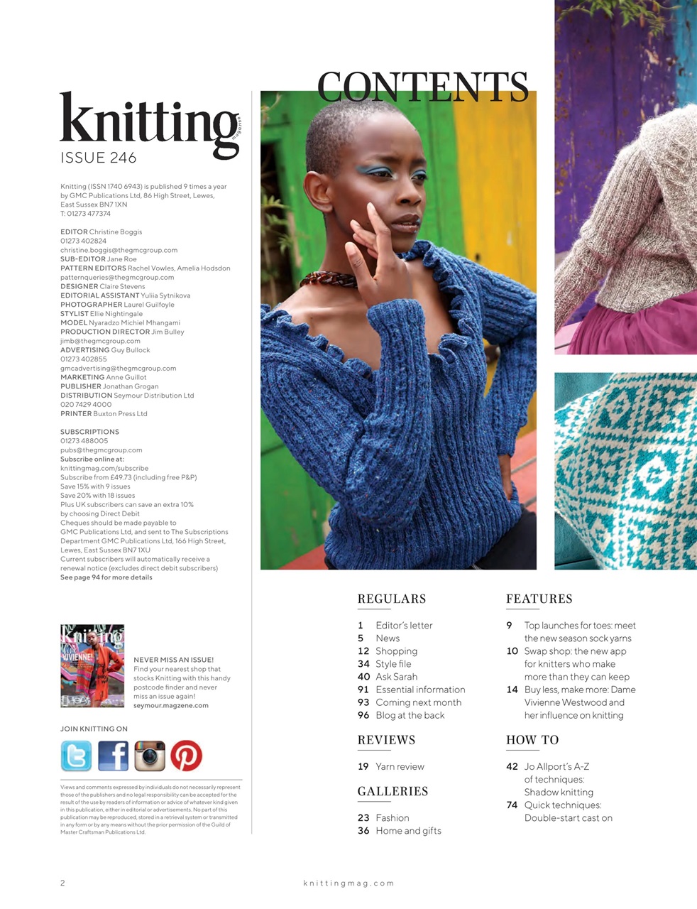 Knitting Preview Pages