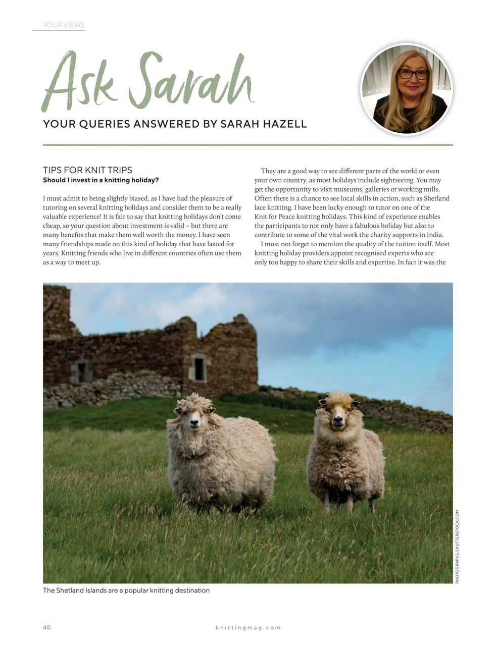 Knitting Preview Pages