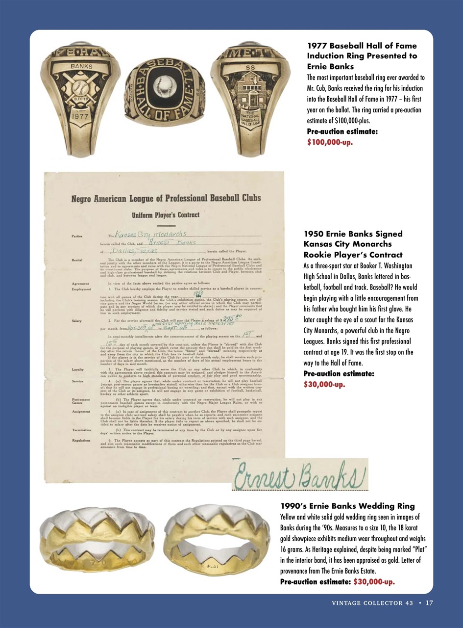 Beckett Vintage Collector Magazine Preview Pages