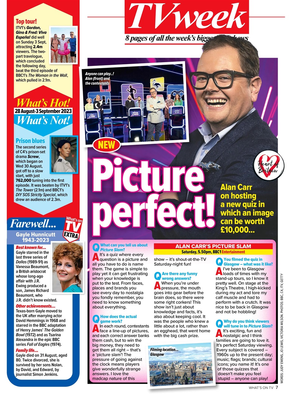 What's on TV Preview Pages