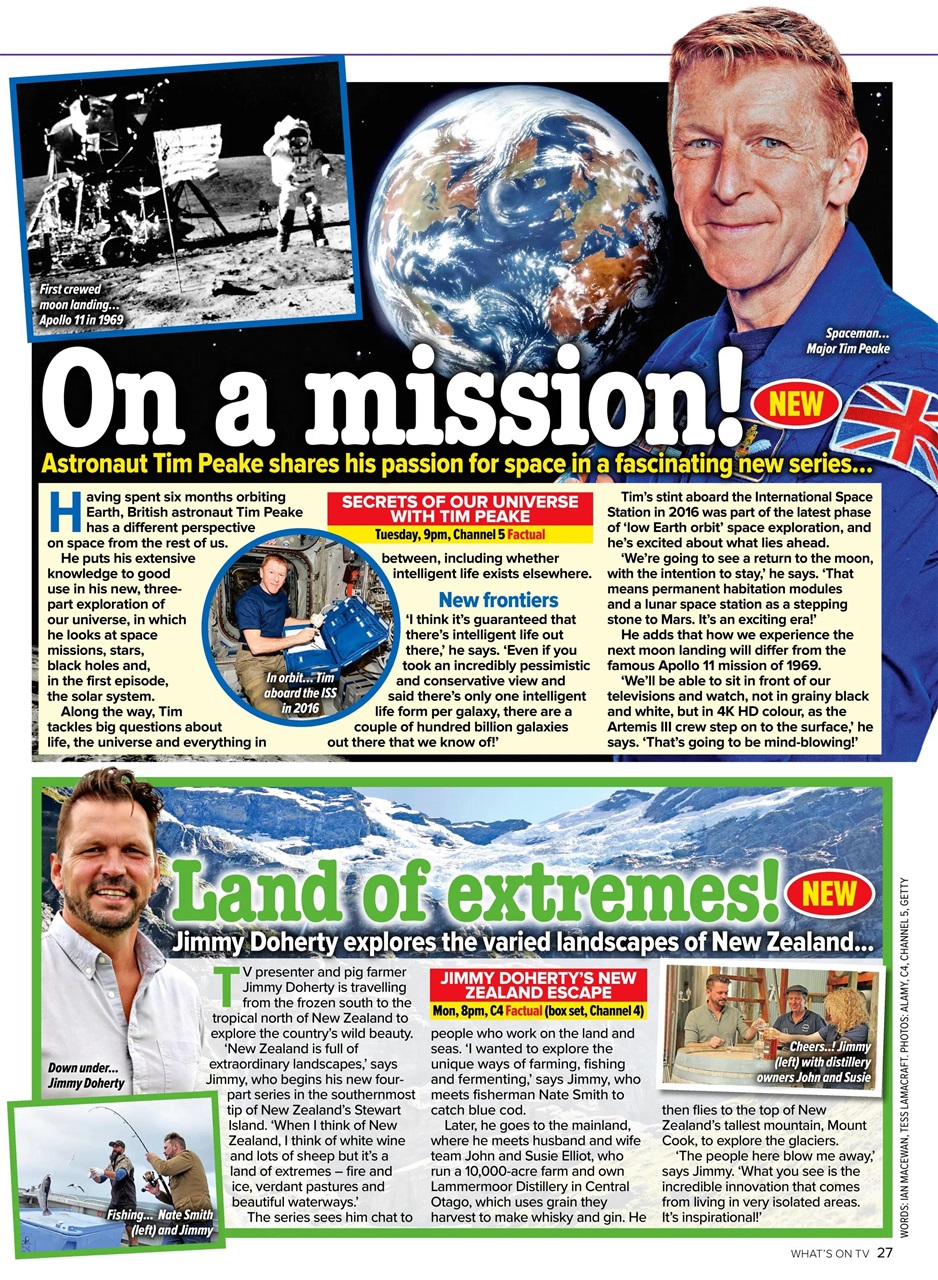 What's on TV Preview Pages