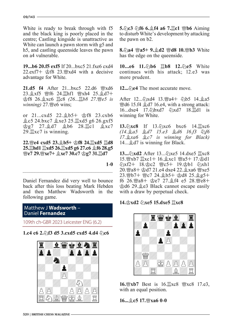 British Chess Magazine Preview Pages