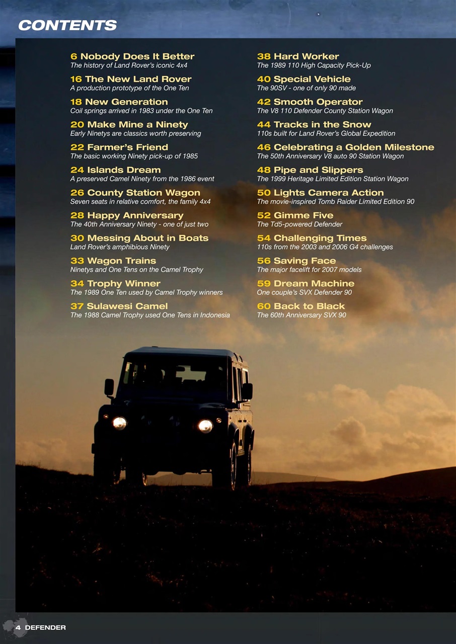 Classic Land Rover Magazine Preview Pages