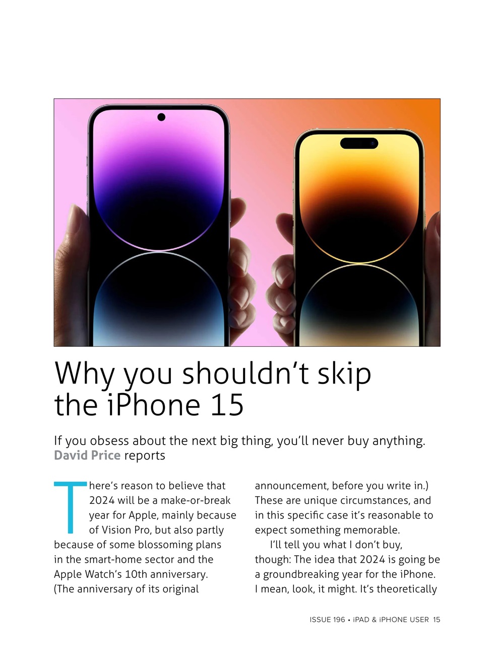 iPad and iPhone User Preview Pages