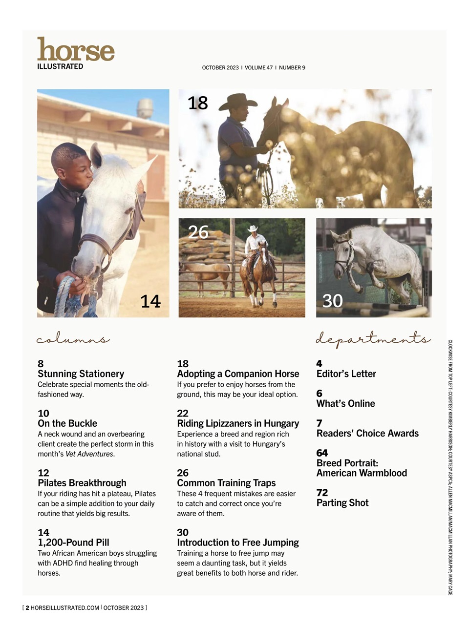 Horse Illustrated Magazine Preview Pages