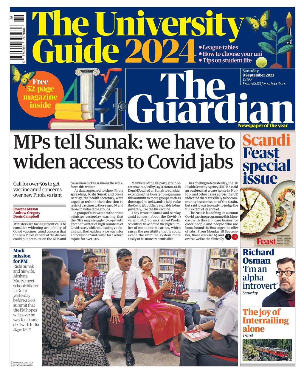 The Guardian Newspaper Preview Pages